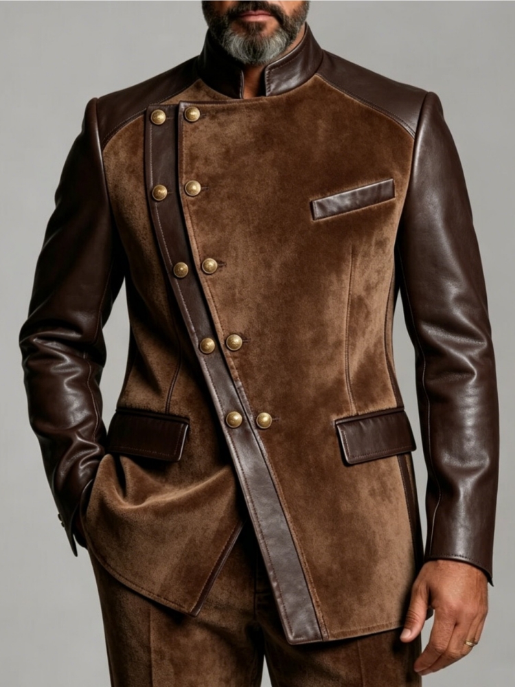 Velvet Blazer Vintage - جاكيت بليزر رجالي فاخر بتصميم كلاسيكي