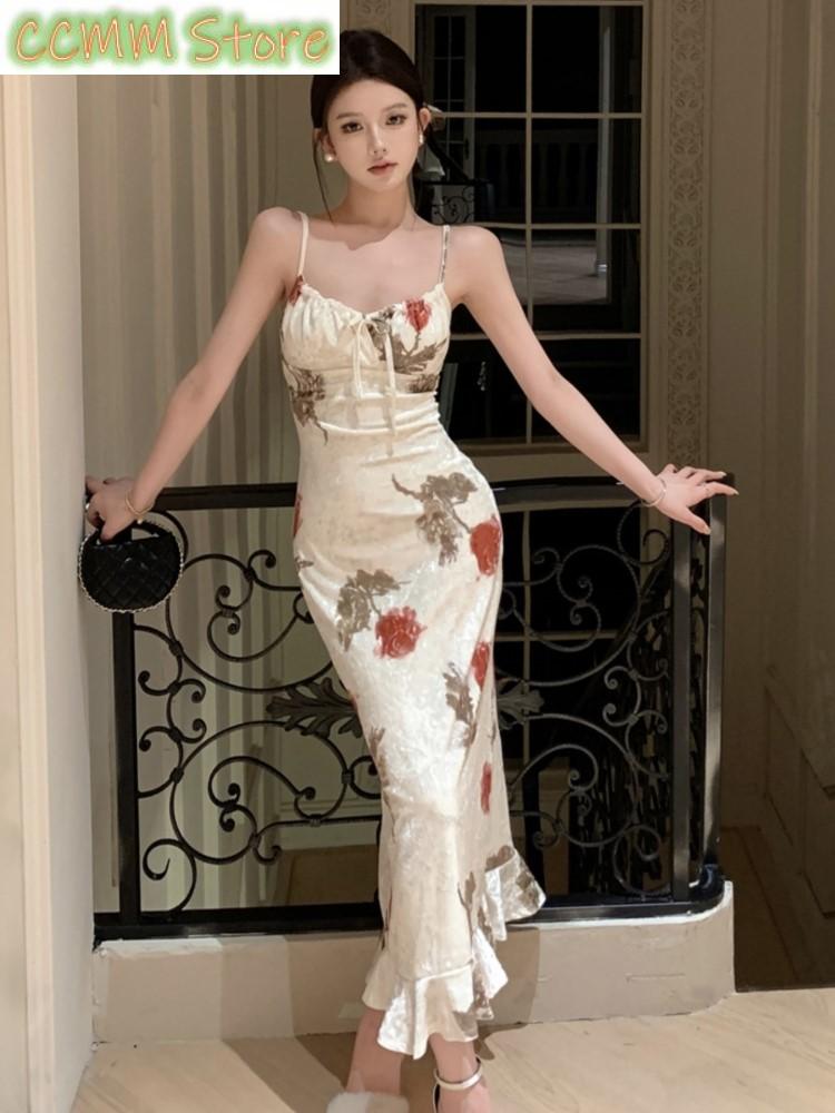 Vintage Fashion Runway - جديد الصيف أزياء طباعة السباغيتي حزام