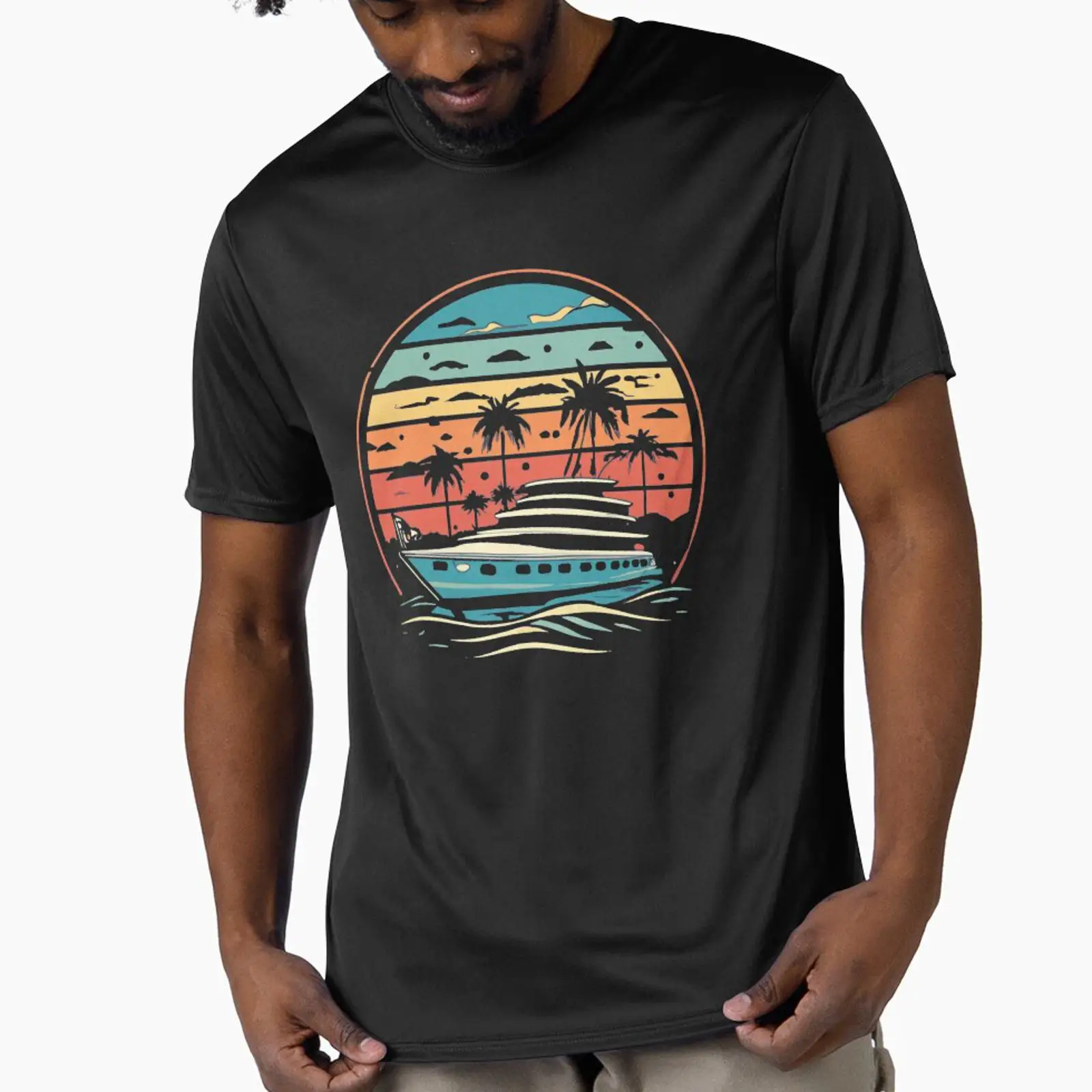 Vintage Yacht Fashion - يخت بلون غروب الشمس العتيق من