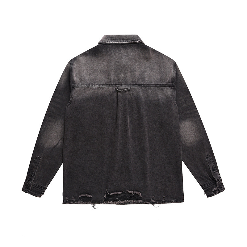 جاكيت جينز رجالي ممزق بتصميم ع - مراجعة Vintage Fashion Streetwear وسعره