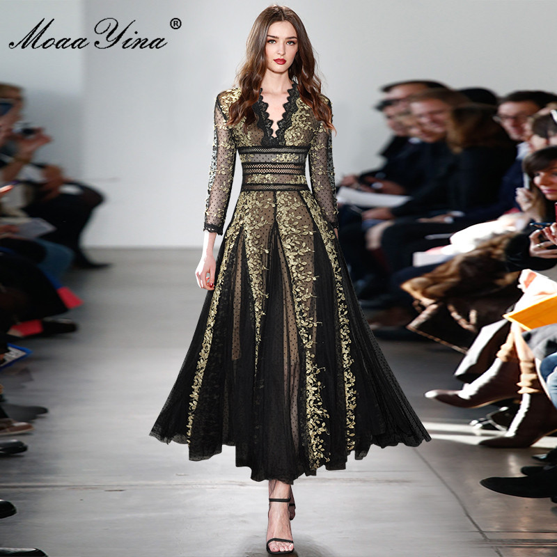 فستان حفلات موسم الخريف من Moa - مراجعة Vintage Fashion Runway وسعره