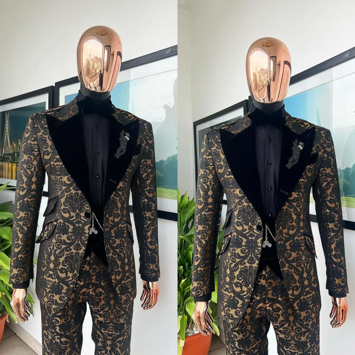 بدلات رجالية كلاسيكية مصممة حس - مراجعة Velvet Blazer Vintage وسعره
