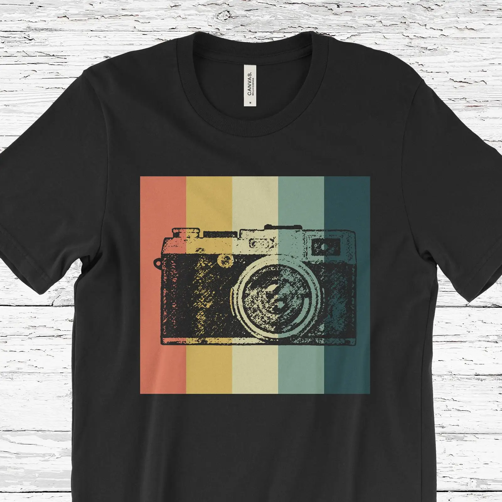 تي شيرت كاميرا مخطط بتصميم عتي - مراجعة Vintage Fashion Photographers وسعره