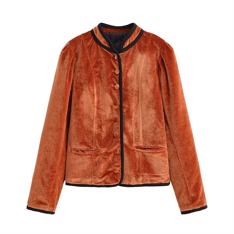 جاكيت بليزر مخملي بياقة قائمة  - مراجعة Velvet Blazer Vintage وسعره