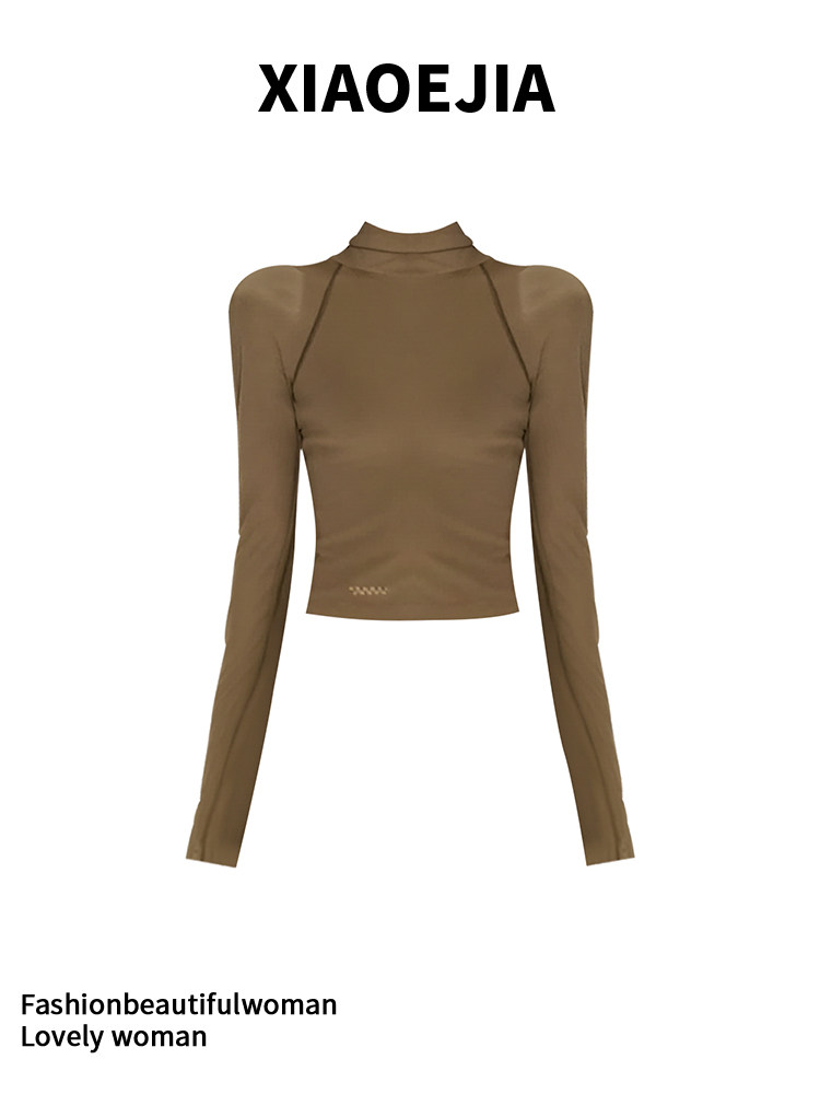 تي شيرت نسائي أخضر بتصميم قوطي - مراجعة Turtleneck Knit 90S وسعره