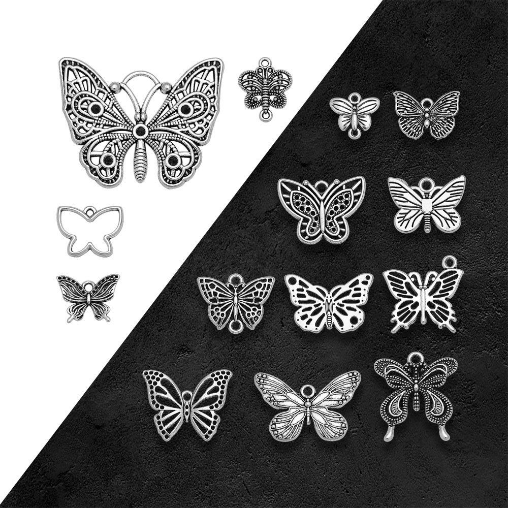 العتيقة الفضة مطلي لطيف فراشة  - مراجعة Vintage Fashion Resale وسعره