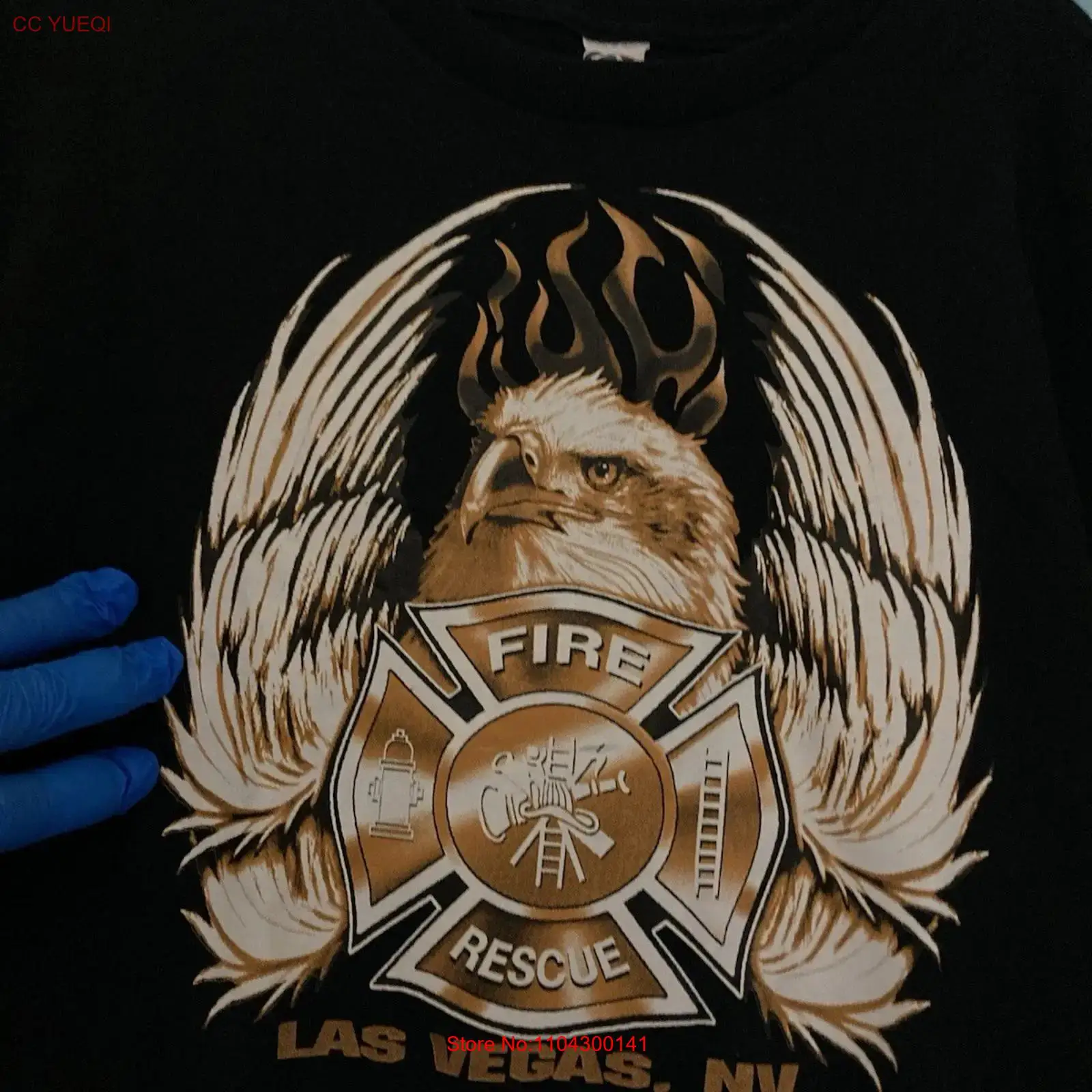 تي شيرت LAS VEGAS FIRE RESCUE  - مراجعة Vintage Vegas Fashion وسعره